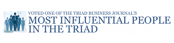 Voted one of the Triad Business Journal's most influential people in the Triad